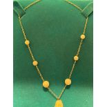 A Vintage 9ct gold and opal Necklace