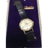 A gents 9ct gold cased Smiths Imperial wristwatch,
