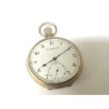 A 9carat gold cased button wind pocket watch Buren