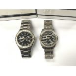 Two large Ladies wrist watches by Guess