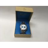 A boxed gents penguin chronograph wrist watch
