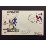1968 George Best Signed European Cup Final FDC: Dated 29th May 1968 played at Wembley. Manchester