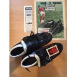 First Advert for George Best Stylo Football Boots: Dated 16th August 1969. Pair of original Stylo