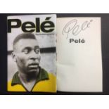 Pele Signed Football Autobiography: Hardback book personally signed by Pele. Comes with photos of