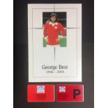 George Best Funeral Memorabilia: Order of Service, Northern Ireland Assembly Press Pass and Security