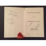 Signed Moore + Best Football Dinner Menu: Anglo American Sporting Club hosted a Boxing Dinner