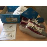 2001 Ben Sherman George Best Trainers: White in original box with canvas bag. C/W certificate and