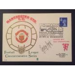 George Best 1972 Signed First Day Cover: Man United 70th Anniversary signed by George Best.