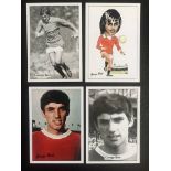 Georgeb Best Football Cards: JF Collectibles trade cards. (4)