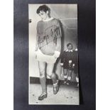 Manchester United v West Brom Best Debut Signed Photo: Black and white magazine picture measuring