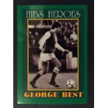 Rare George Best Hibernian Football Card: Jim Hossack Trade Card. Hibs Heroes George Best was the