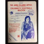 Jamie Fellows Appeal Celebrity Football Match Programme: Jamies All Stars v The Dennis Waterman