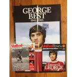 Farewell George Best: United Review 30 11 05 and 03 12 05 plus giant poster of George stating 1946 -