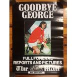 Goodbye George Newspaper Stand Poster: The Mail On Sunday with George in Manchester United kit