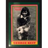 George Best Jim Hossack Trade Card: Footballs Finest Series. Green border number 3 of only 3