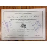 1991 Signed Best + Marsh Football Menu: An Evening With Best + Marsh signed by both with