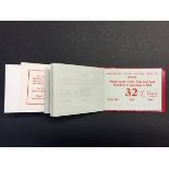 1972/73 Manchester United Season Ticket Book: Very good with red cover.