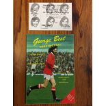 1988 George Best Signed Testimonial Programme + Ticket: George Best X1 v International X1