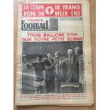 French Newspaper George Best Receives Trophy: Complete France Football Newspaper dated 22nd April
