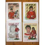 George Best Football Prints: Philip Neill Limited Edition prints size A4. George Best Pride of