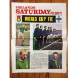 69/70 Ireland v USSR Football Newspaper: Saturday night newspaper with preview of World Cup match