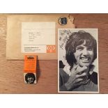 George Best 1969/70 Spanish Oranges Promo Card: In original envelope plus box of matches both