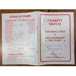 George Best Signed Kettering Town v Ron Atkinson All Stars Football Programme: Signed by George Best