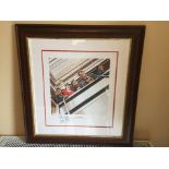 George Best Limited Edition Framed Football Print: Named the Fifth Beatle by reputable maker Beckett