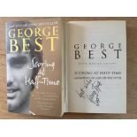 George Best Signed Football Book: Scoring at Half Time softback book. Signed by George Best.