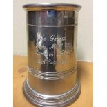 1996 Silver Tankard Presented To George Best: Inscribed To George From M U S C Plymouth Branch