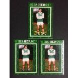 George Best Jim Hossack Trade Cards: Hibs Heroes George Best Hibernian Scotland. Gold Foil No 3 of