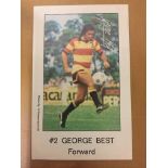 George Best USA Football Card: Fort Lauderdale Police Department promo card.