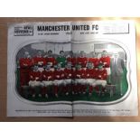 1965 Manchester United ColourPhoto: Team group by the Manchester Evening News in the form of a