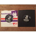 George Best Speaks His Message Vinyl Records: Compliments of Tyne Tex. Two 7 inch singles with
