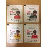 George Best Anglo Confectionery: Match Gum set of chewing gum wrappers. (4)
