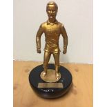 George Best Subbuteo Presented Trophy: Footies 2000 Best Player Past or Present. This trophy was