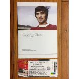 George Best Memorial Service: Manchester Cathedral Memorial Service for George Best. Programme and