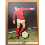 George Best Italian Football Card: IL Monello 1972. Footballers of Gold. Rare Italian issue.