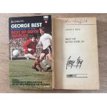 1968 George Best Signed Football Book: Best of Both Worlds hand signed by Footballer Of The Year