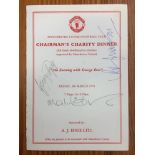 Best + Marsh Signed Football Menu: Manchester United FC An Evening with George Best Dinner Menu.