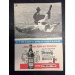 64/65 Hamburg v Manchester United Football Programme: Rare Lipphardts edition dated 12 8 1964.