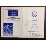 George Best Signed Dinner Menu: Ashford Town Football Club Gentlemens Sportmans Evening. Guest