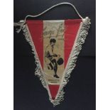 1968 George Best Signed Football Pennant: Personally hand signed with dedication by George Best.