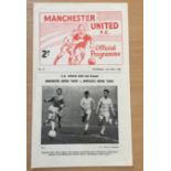 62/63 Manchester United v Newcastle United FA Youth Cup Football Programme: Dated 24th April 1963