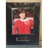 George Best Mounted Picture: 2004 Sportizus Ltd with picture of George Best in Manchester United