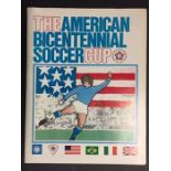 1975/76 George Best Team America Football Programme: American Bicentennial Tournament with George