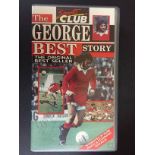 George Best Signed Football Video: 1988 Video The George Best Story Sports Club Edition.