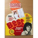 George Best Smiths Potato Crisps (Ireland) 1971: George Best colouring competition. Best potato