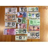 George Best Bank Notes: Various commemorative bank notes with George Best featured on them. Not