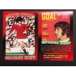 George Best Jim Hossack Football Postcard: Soccer Heroes. Picture shows front and back of the